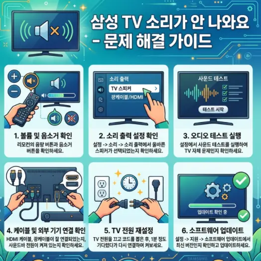 삼성-TV-소리가-안-나올-때