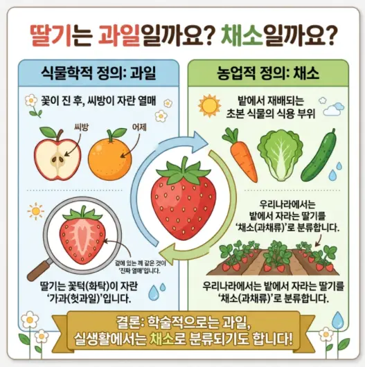 딸기는 과일인가요? 채소인가요?