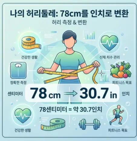 허리둘레-78cm를-인치로