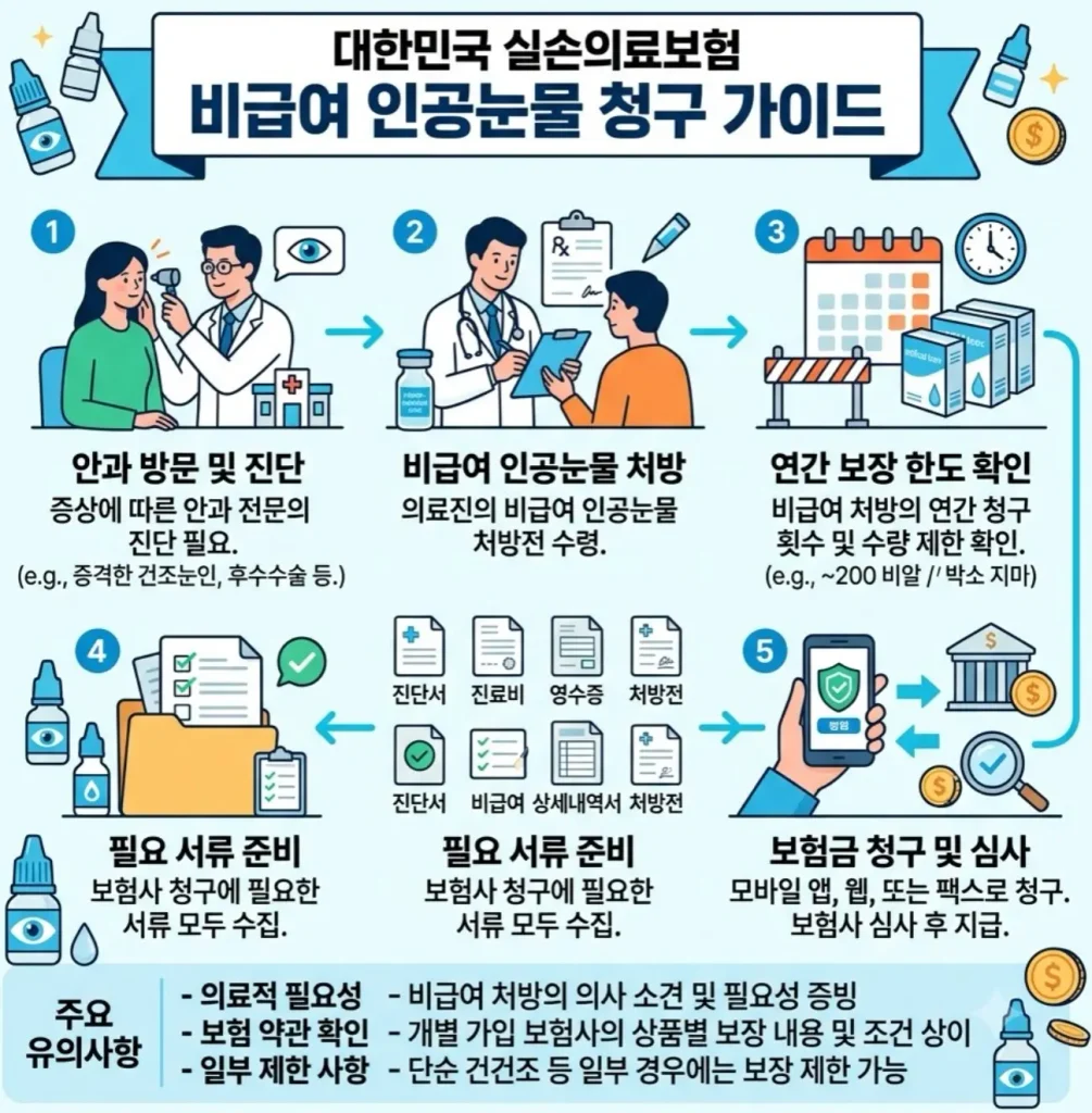 실비보험-인공눈물-청구-기준